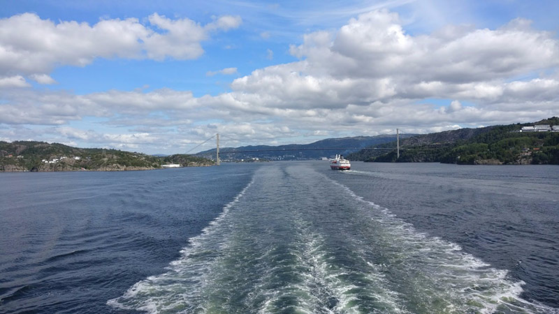 View from the car ferry