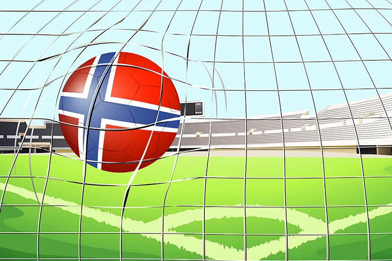 Football goal in Norway