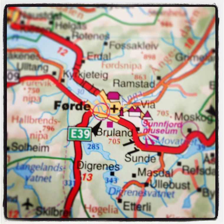 Førde map