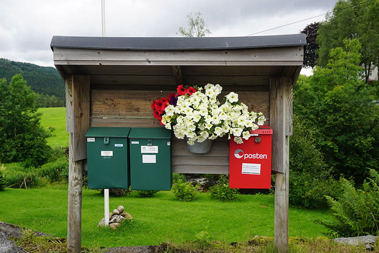 Neat Norwegian mailboxes