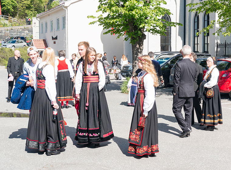 Norwegian bunad on 17th May