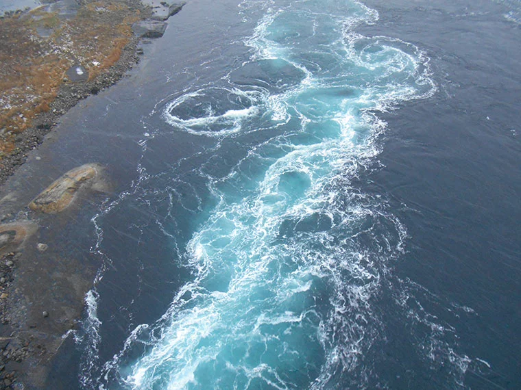 The Saltstraumen maelstrom at its height