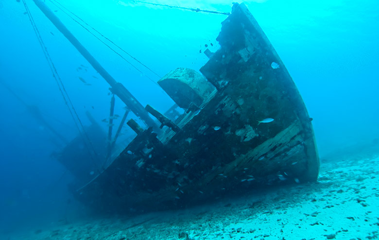 real sunken ships