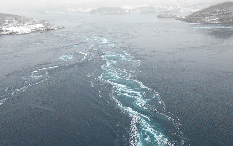 A visit to snowy Saltstraumen near Bodø, Norway