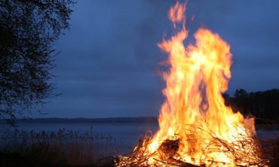 A Swedish bonfire