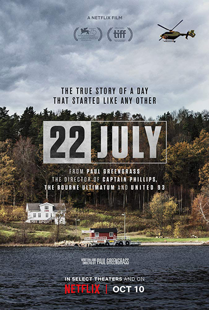 22 July Netflix movie poster