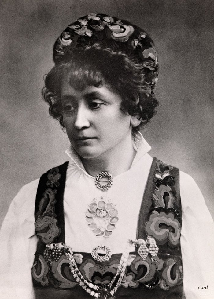 Huldra Garborg, the mother of the Norwegian bunad