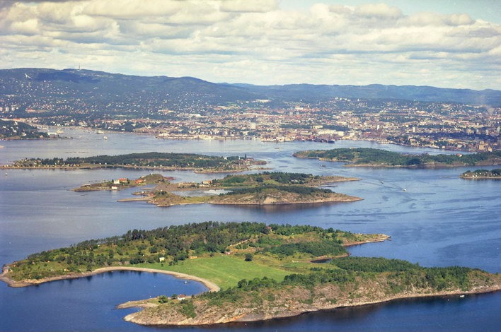 Langøyene with Oslo in the background