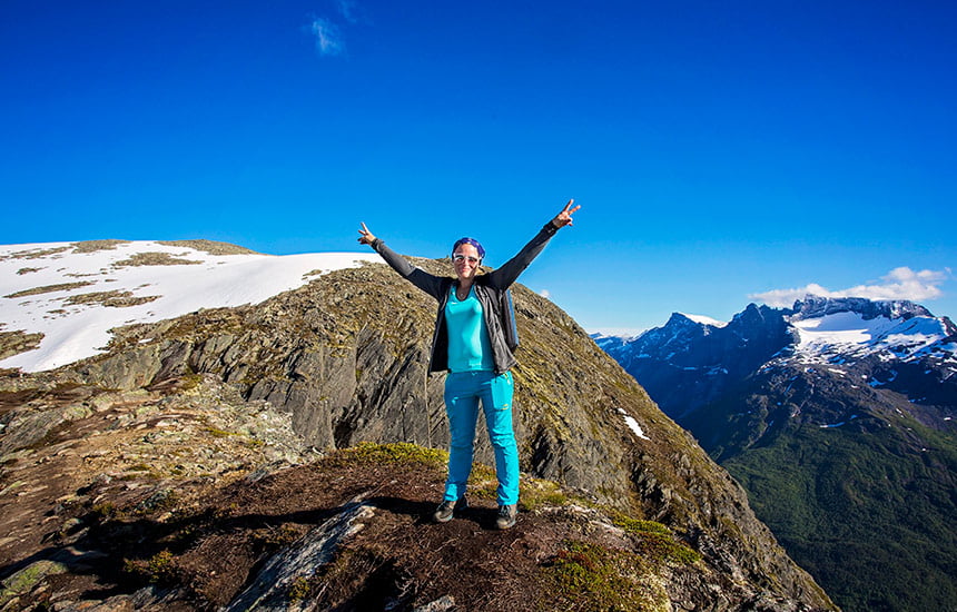 Romsdalseggen hike in Norway