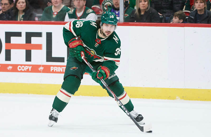 The Norwegian ice hockey player Mats Zuccarello playing for Minnesota Wild