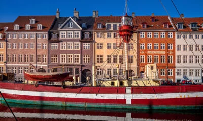 Iconic scene of Copenhagen in Denmark