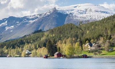 View of Hornindalsvatnet lake from the new E39 at Grodås