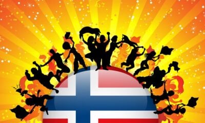 People partying Norway graphic