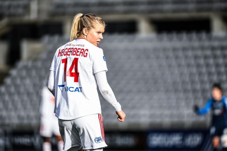 Ada Hegerberg playing for Lyon. Photo: Victor Velter / Shutterstock.com.
