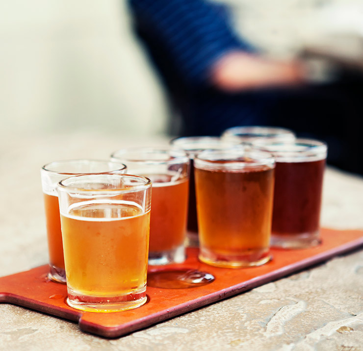 Beer sampler plate