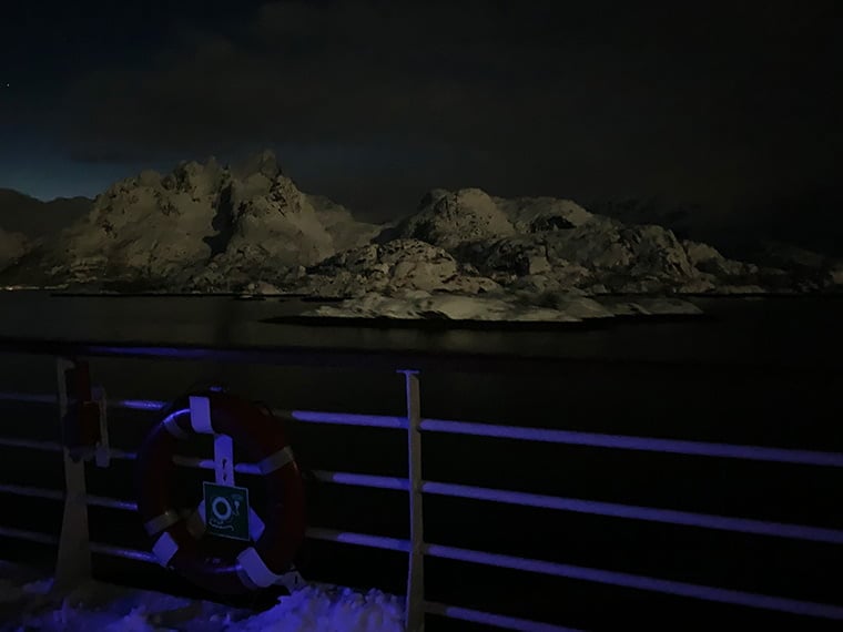 Getting close to the Trollfjord in northern Norway