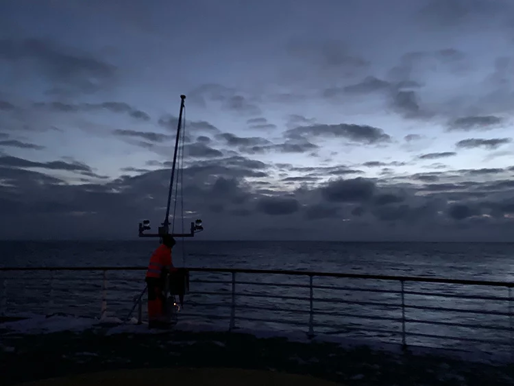 Flag removal on the MS Vesterålen