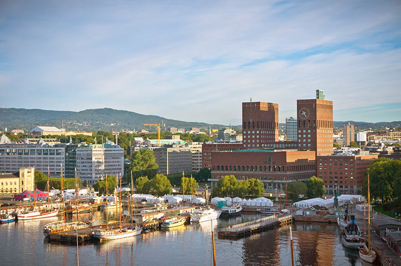 The green waterfront of Oslo, Norway