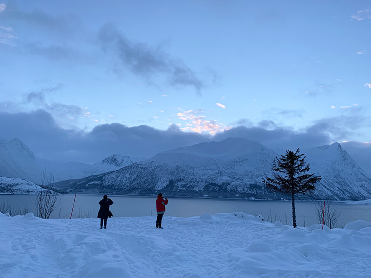 A stop on the Hurtigruten excursion from Harstad to Sortland in Vesterålen