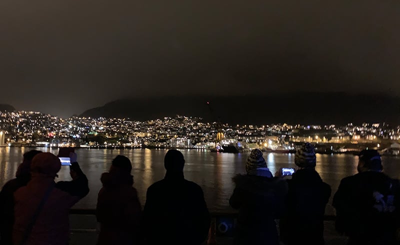 Leaving Bergen on the MS Vesterålen