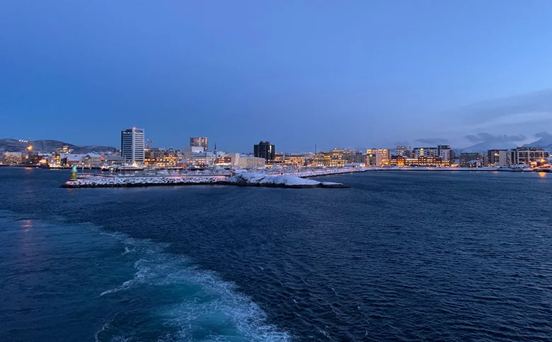 Leaving Bodø on the Hurtigruten