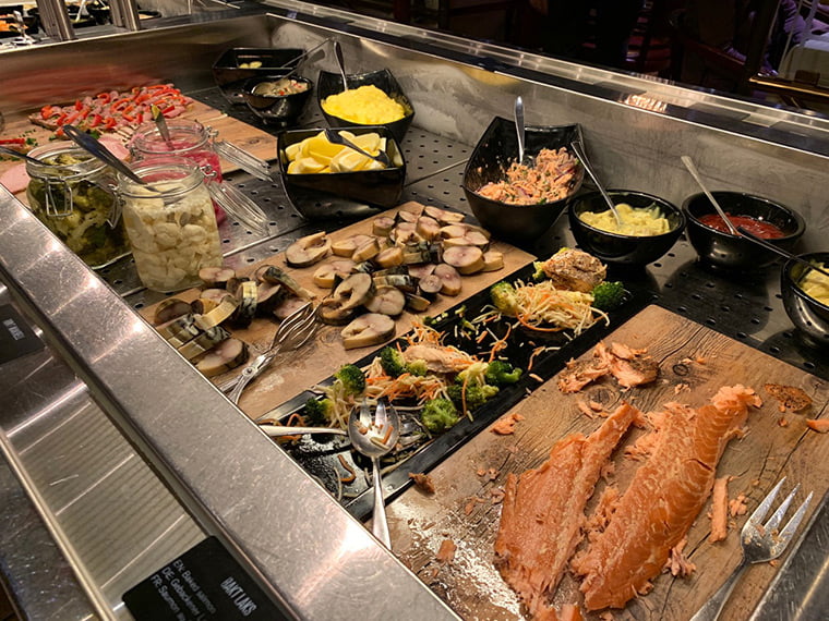 Hurtigruten lunch buffet