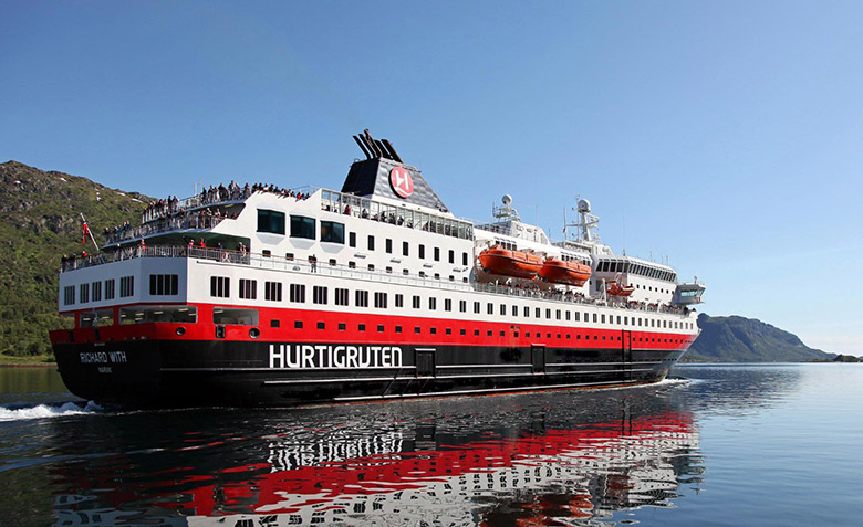 The refurbished MS Richard With in Norway