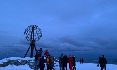 Nordkapp globe in the winter