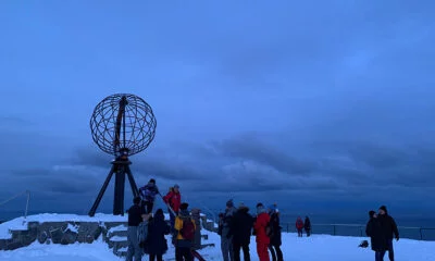 Nordkapp globe in the winter