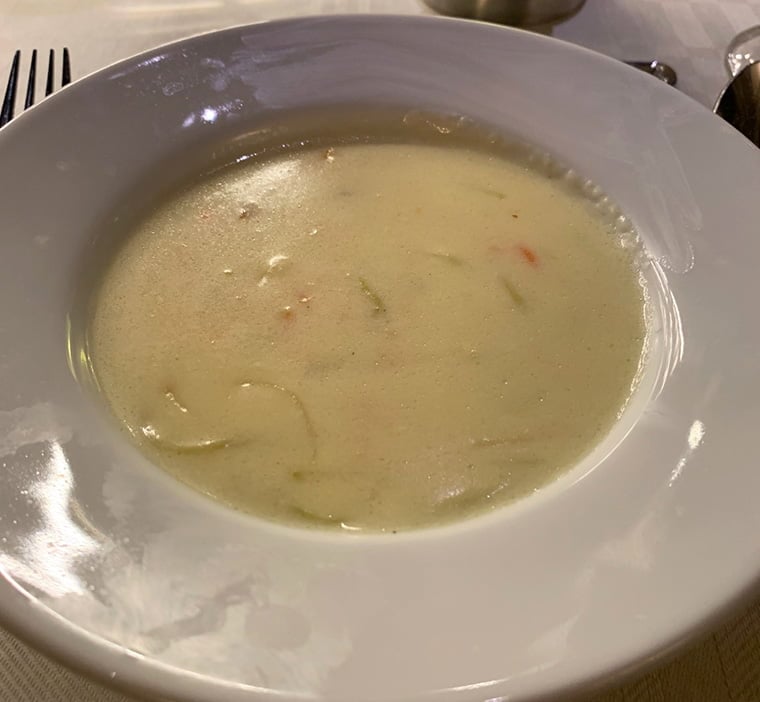 Norwegian fish soup on the Hurtigruten