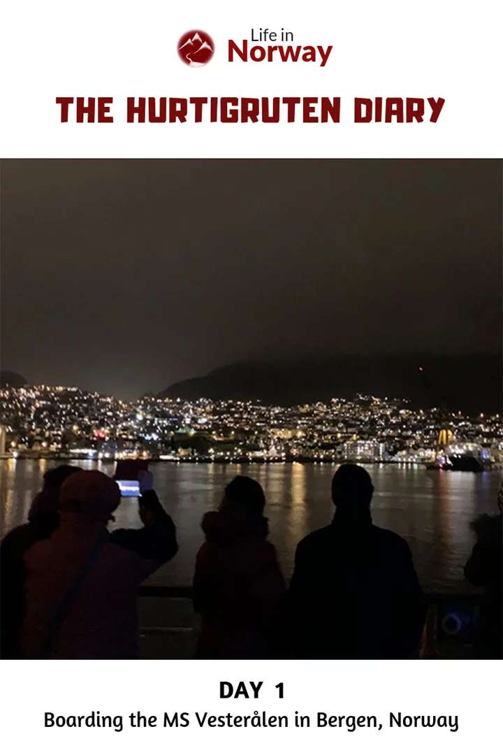The Hurtigruten Norway Diary Day One: Boarding the MS Vesterålen and leaving Bergen