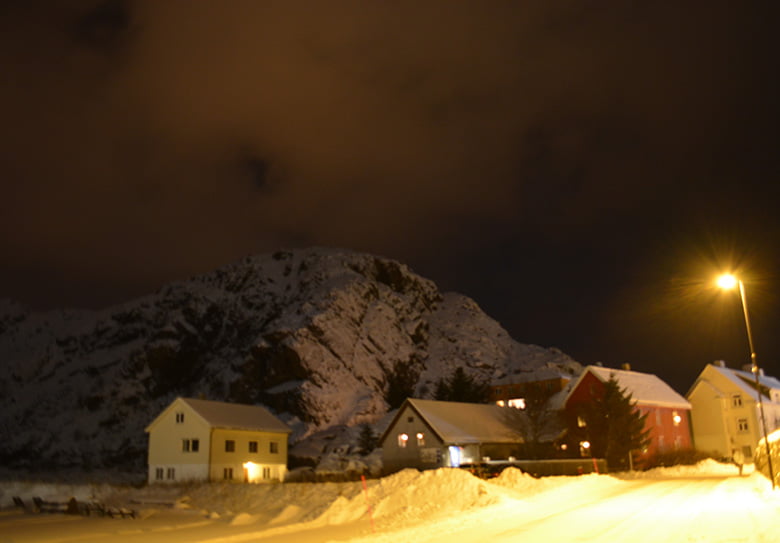 Stamsund in the winter snow