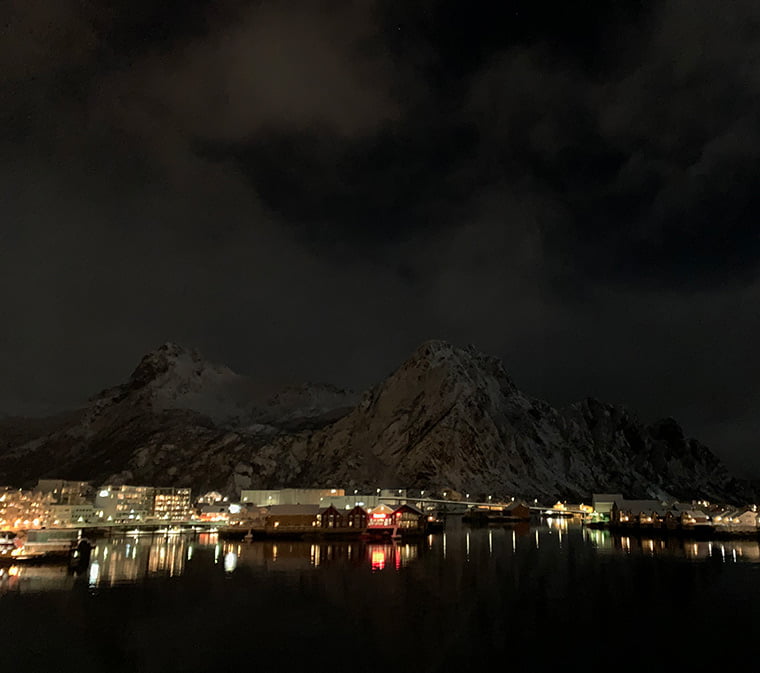 Svolvær in the snow