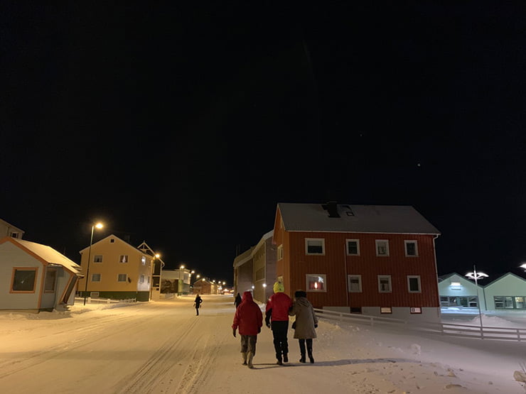 Vardø, Norway, in the snow