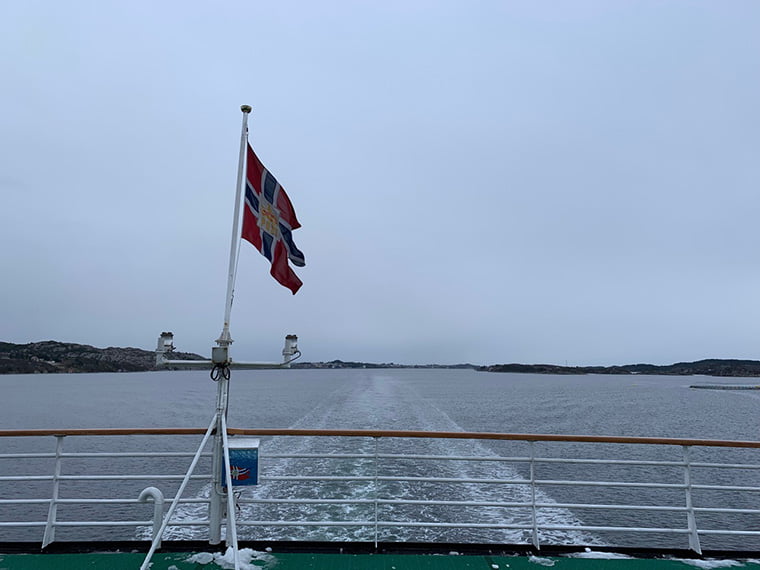 Deck F of the MS Vesterålen