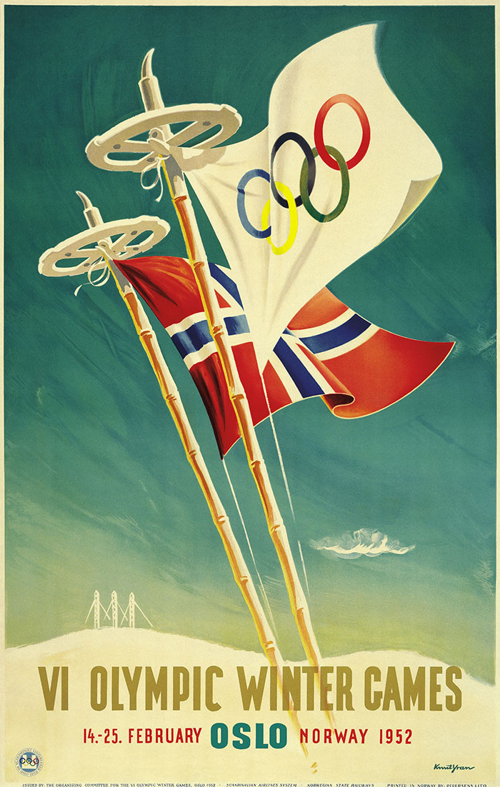 Oslo 1952 Olympic Games poster