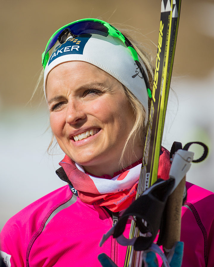 The Norwegian cross-country skier Therese Johaug