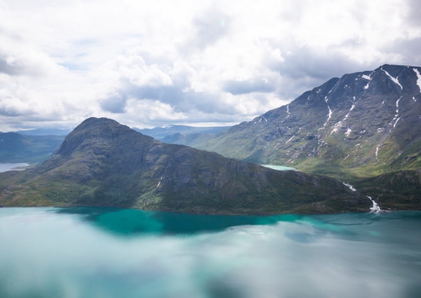Beautiful lake in Norway’s Jotunheimen National Park