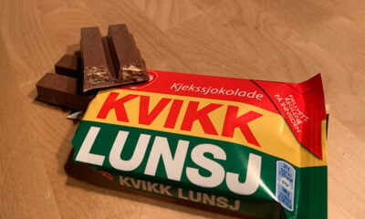 The Norwegian Kvikk Lunsj chocolate bar