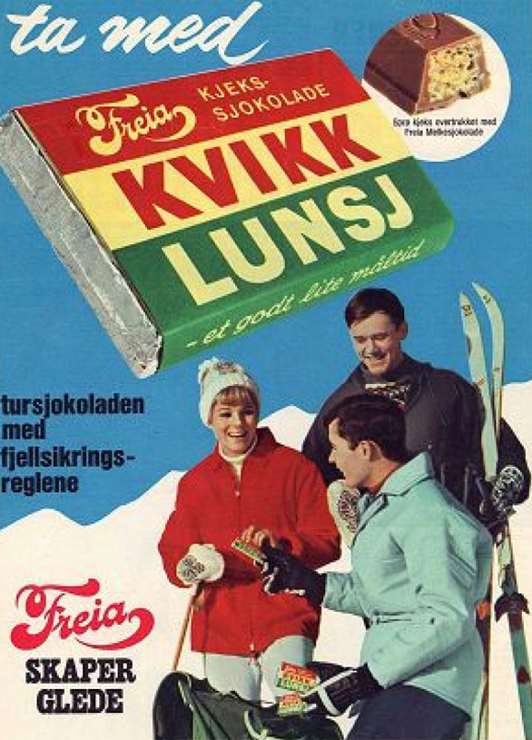 Historic Kvikk Lunsj outdoor poster