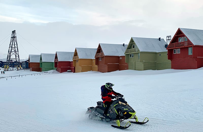 Longyearbyen town on Svalbard
