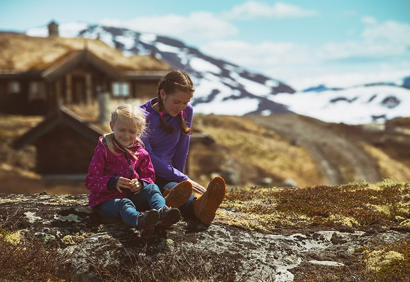 Norwegian people love to hike