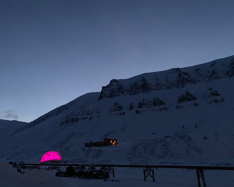 The greenhouse of Polar Permaculture in Longyearbyen, Svalbard