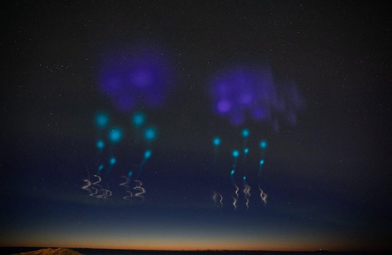 Rocket-powered aurora borealis in the Norwegian skies
