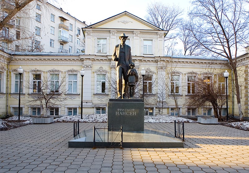 Fridtjof Nansen monument in Russia