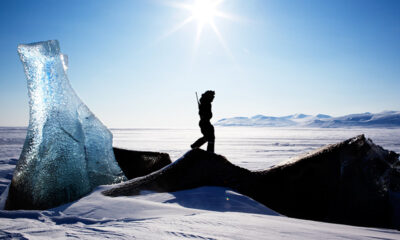 Hiking on Svalbard, Norway