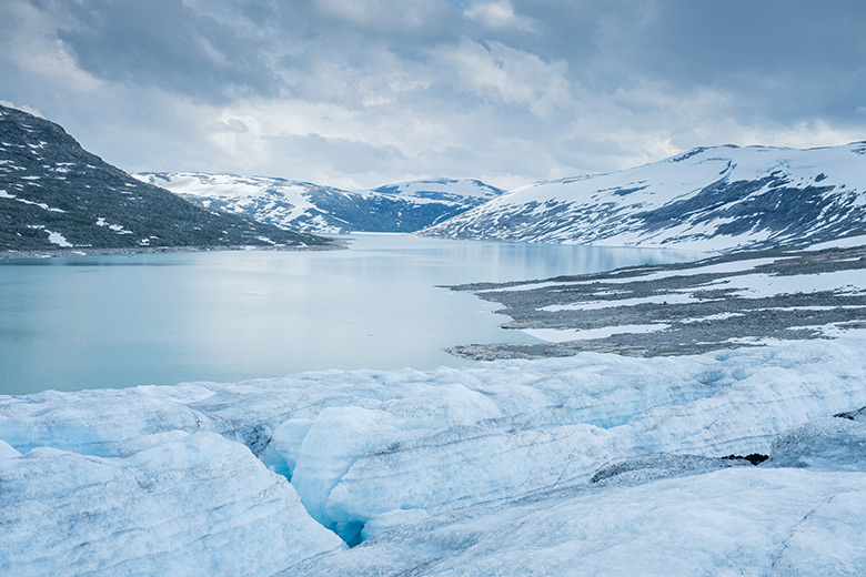 Jostedalsbreen glacier in Norway