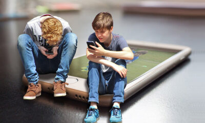 Kids on smartphones in Norway