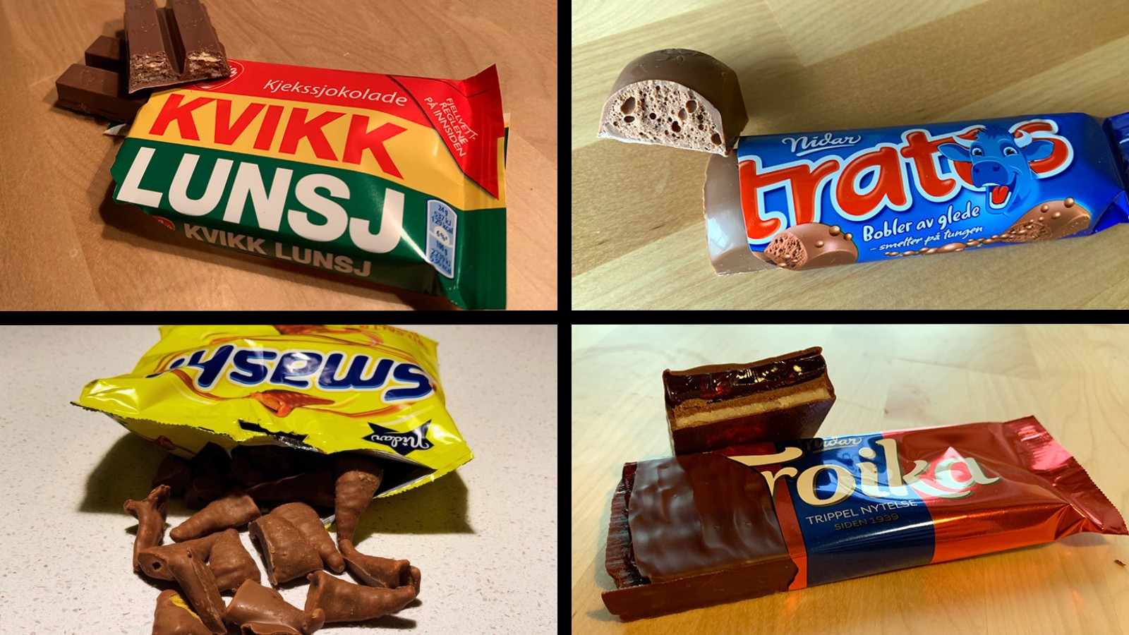 A selection of Norwegian chocolate. Photos: David Nikel.