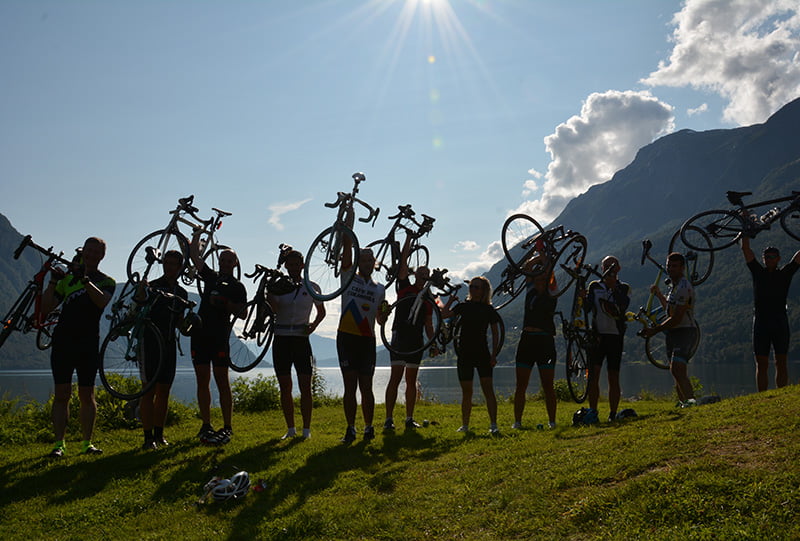 Cycling the Sognefjord for charity